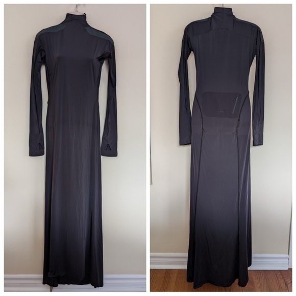 Johanna Parv Designer Sz M Long Sleeve Maxi Dress New Without Tags Black - Picture 4 of 11